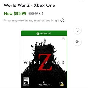 Xbox One World War Z Game